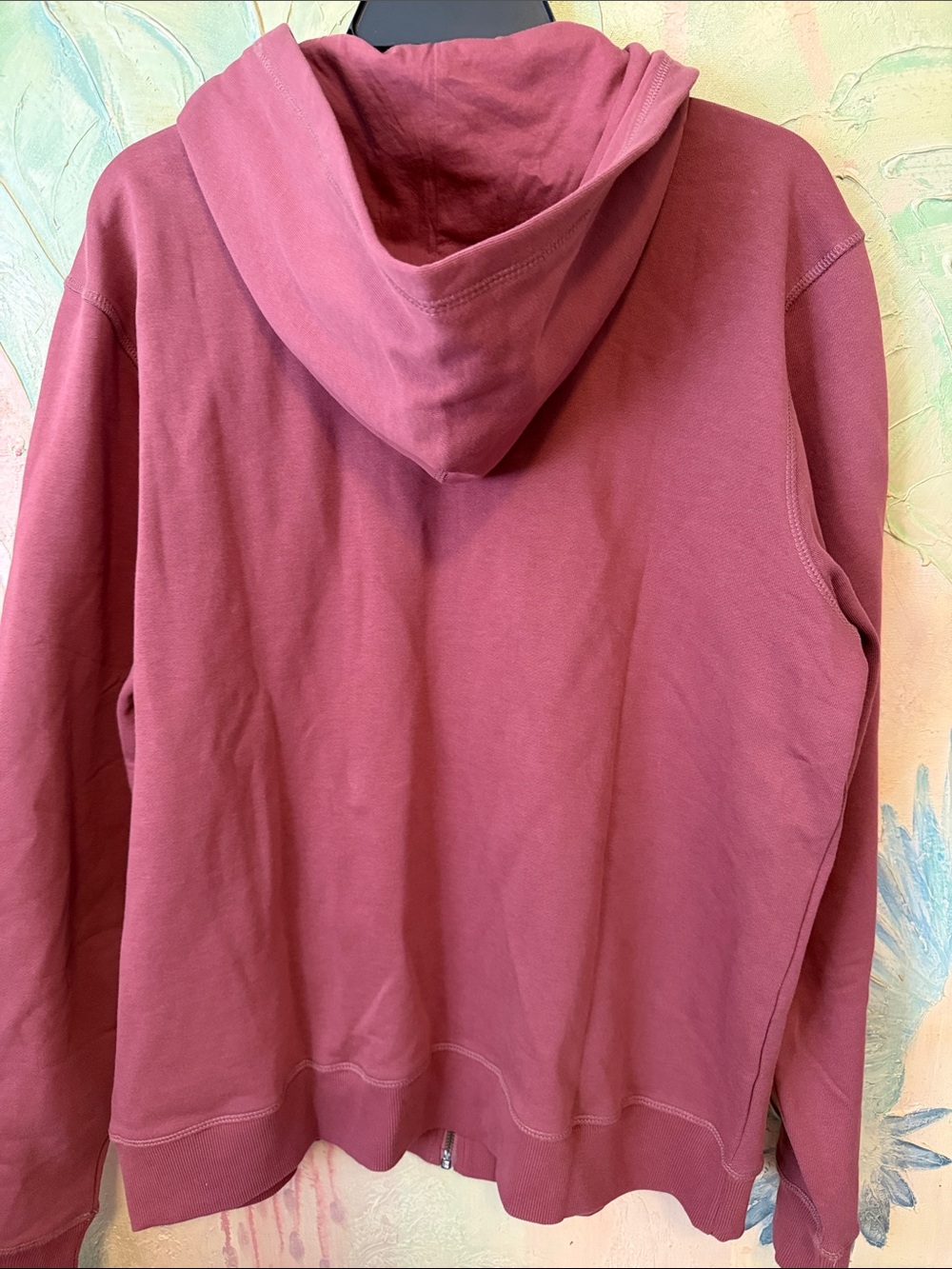 Pact Brushed Fleece Zip Hoodie in Maroon Sz Large NWOT - Picture 10 of 11